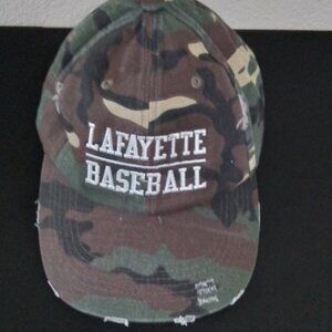 LAFAYETTE BASEBALL Distressed Camou Cap Adjustable